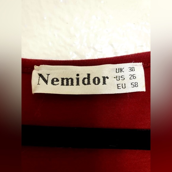 Deep Red Faux Wrap Maxi Dress- Perfect for Holidays! - Picture 4 of 4